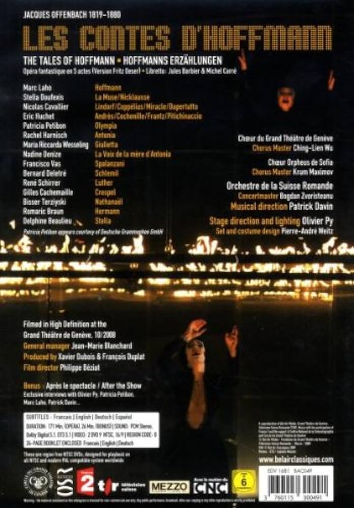 Amazon.com: Jacque Offenbach: Les contes d'Hoffmann : Marc